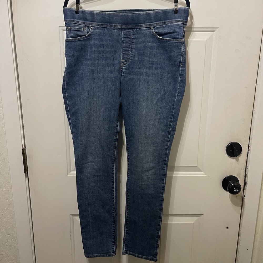 Levi's Pull On Skinny Jeans Women 31x28 Elastic Waist Stretch Denim